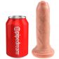 King Cock Uncut Realistisk Dildo med Testikler 18 cm  3