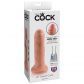 King Cock Uncut Realistisk Dildo med Testikler 18 cm  4