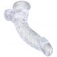 King Cock Clear Dildo med Baller 20 cm  2