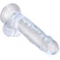 King Cock Clear Dildo med Baller 19 cm  3