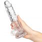 Willie City Classic Realistisk Dildo Gjennomsiktig 19,5 cm  4