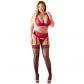 Cottelli Rød Half Cup BH-sett Plus Size  1