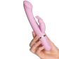 Baseks Bendy G-spot Rabbit Vibrator Produktbilde med hånd 50