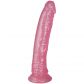 Baseks Rosa Glitterdildo 20 cm Produktbilde 1