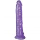 Baseks Lilla Glitterdildo 20,5 cm. Produktbilde 1