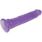 Baseks Lilla Glitterdildo 20,5 cm. Produktbilde 3