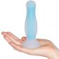 Baseks Glow In The Dark Stor Analdildo Produktbilde med hånd 50