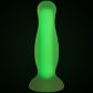 Baseks Glow in the Dark Gul Medium Analdildo Stemningsbilde 4