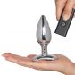 Nexus Cestos Aluminium Remote Control Vibrating Butt Plug Produktbilde med hånd 51