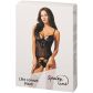 SpaLeX Line Lilis Svart Bodystocking med hofteholder Emballasjebilde 90