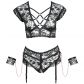 Cottelli Bondage Bunnløst Sett med Håndleddsmansjetter Plus Size Produktbilde 3