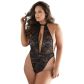 Allure Diva Brooke Blonde & Mesh Halter Teddy Plus Size Produktbilde 1