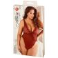 Allure Diva Leilani Red Mesh & Eyelash Lace Open Teddy Plus Size Emballasjebilde 90