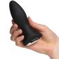 Satisfyer Rotator Plug 2+ App-kontrollert Roterende og Vibrerende Analplugg Produktbilde med hånd 50