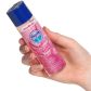 Skins Juicy Bubblegum Burst Vannbasert Glidemiddel 130 ml Produktbilde med hånd 51