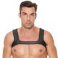 Ouch! Puppy Play Svart Brystsele i Neopren Produktbilde på modell 1