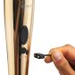 Sinful Luxy Gold Extra Powerful Magic Wand Vibrator Produktbilde med hånd 51