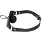 Black Label Super Leather Ball Gag med O-Ring Produktbilde 3