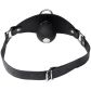 Black Label Super Leather Ball Gag med O-Ring Produktbilde 4