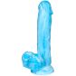 baseks Glow in the Dark Blue Sky Realistisk Dildo 20,5 cm Produktbilde 1