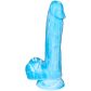 baseks Glow in the Dark Blue Sky Realistisk Dildo 20,5 cm Produktbilde 3