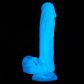 baseks Glow in the Dark Blue Sky Realistisk Dildo 20,5 cm Produktbilde 5