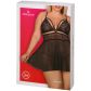 Obsessive Svart Babydoll Sett Plus Size Emballasjebilde 90