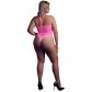 Ouch! Glow in The Dark Neonrosa Body Plus Size Produktbilde 2